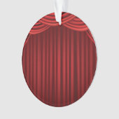 Rideaux rouges en étape (devant)