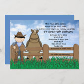 Ride'em Cowboy Uitnodiging (Voorkant / Achterkant)