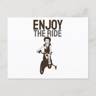 Rider design geniet van de riem briefkaart