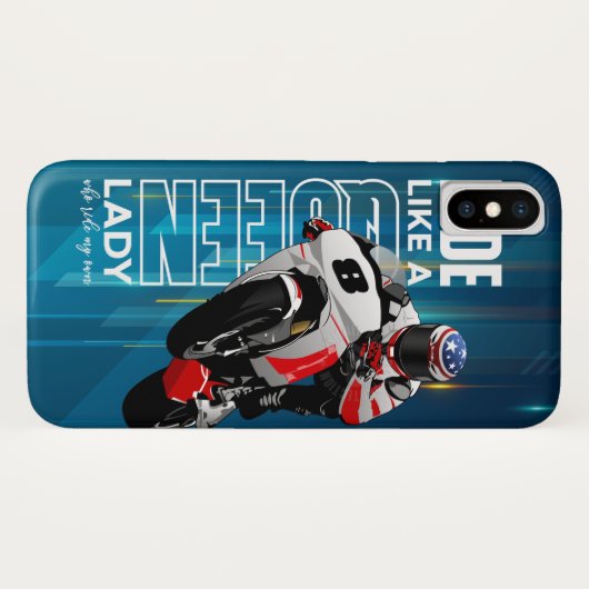 Rider King | iPhone X coque (Queen) (Dos (Horizontal))