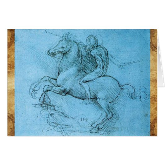 Rider op een fokpaard (Voorkant Horizontaal)