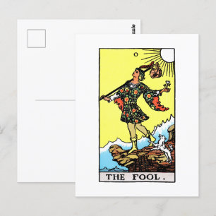 Rider Waite Tarot Major Arcana De Dwaas Briefkaart