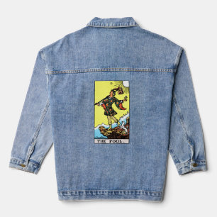Rider Waite Tarot Major Arcana De Dwaas Denim Jacket