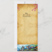 RIDERS EN TEMPÊTE Chevaliers Invitation de parchem (Dos)