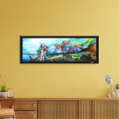 RIDERS IN DE STORM CANVAS AFDRUK (Insitu (Woonkamer))