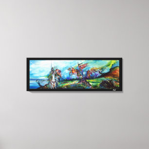 RIDERS IN DE STORM CANVAS AFDRUK