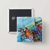 RIDERS IN DE STORM VIERKANTE BUTTON 5,1 CM (Voorkant /achterkant)