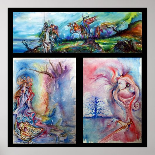 RIDERS IN HET STORM EN DE LEGEND VAN AVALON POSTER (Voorkant)