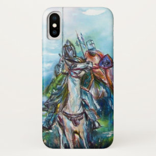 RIDERS IN HET STORM Medieval Knight Horseback iPhone X Hoesje