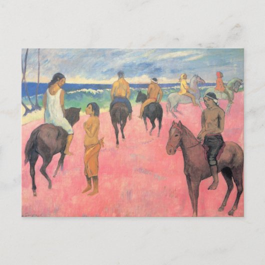Riders op het strand van Paul Gauguin Briefkaart (Voorkant)