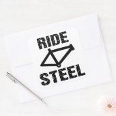 Ridestaal Vierkante Sticker (Envelop)