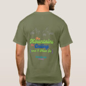 RideTheClassic The Mountain Are Calling &I Must Go T-shirt (Achterkant)
