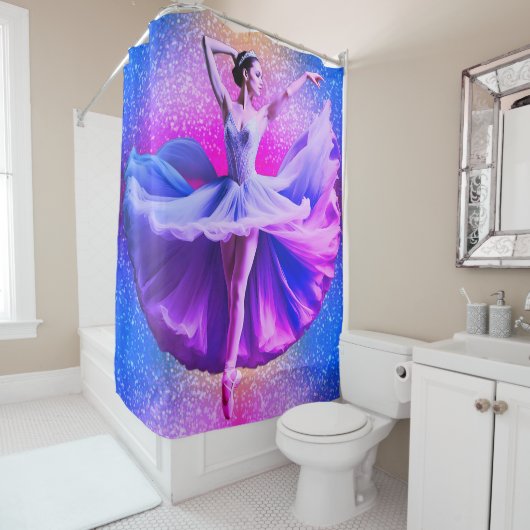 Rideuse de ballet Rideau de douche (En situation)