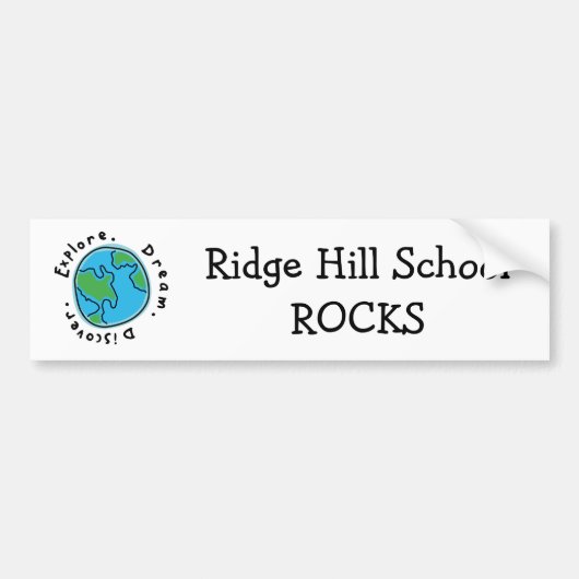 Ridge Hill School ROCKS Bumpersticker (Voorkant)