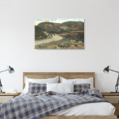 Ridge Route to Swede's Cut & Bakersfield Canvas Afdruk (Insitu (Slaapkamer))