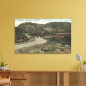 Ridge Route to Swede's Cut & Bakersfield Canvas Afdruk (Insitu (Woonkamer))