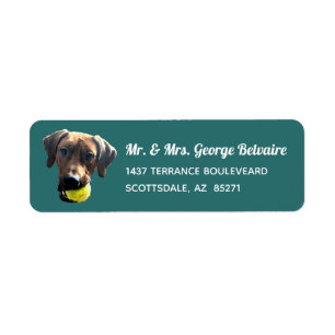 Ridgeback-Adresetiketten met Rhodezische Ridgeback Etiket