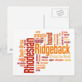 Ridgeback Briefkaart (Voorkant / Achterkant)
