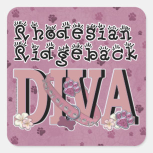 Ridgeback DIVA Vierkante Sticker