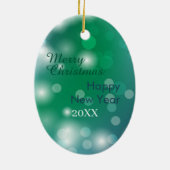 Ridgeback Dog Kerstmis Rhodezesisch Keramisch Ornament (Achterkant)