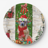 Ridgeback Dog Kerstmis Rhodezesisch Papieren Bordje (Voorkant)