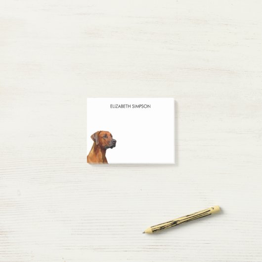 Ridgeback Dog Post-it® Notes (Op bureau)