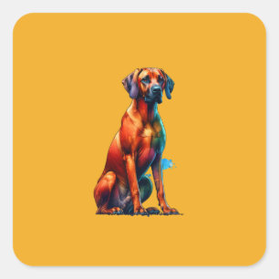 Ridgeback Dog Vierkante Sticker