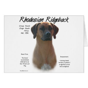 Ridgeback History-ontwerp voor Rhodezische Ridgeba