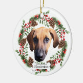 Ridgeback-hond uit Rhodezië Keramisch Ornament (Links)