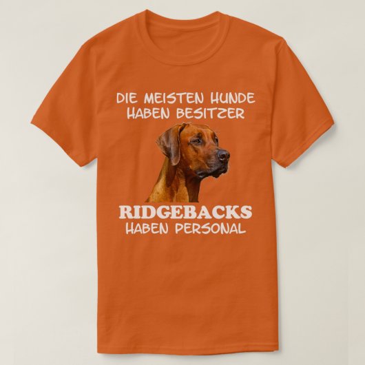 Ridgeback-Hondenliefhebber Rhodezische Ridgeback T-shirt (Design voorkant)