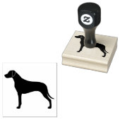Ridgeback Hondenras Silhouette Rubberstempel (Gestempeld)