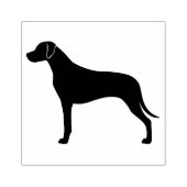 Ridgeback Hondenras Silhouette Rubberstempel (Afrduk)