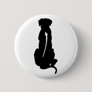 Ridgeback Hondenras Spine Rhodezische Ridgeback Ronde Button 5,7 Cm