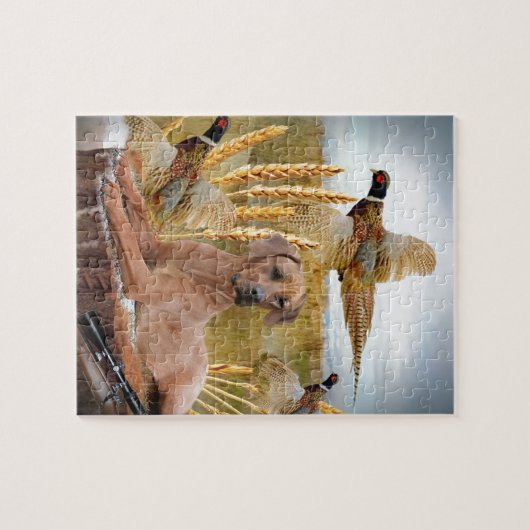 Ridgeback Hunts met Rhodezische Ridgeback Legpuzzel (Horizontaal)