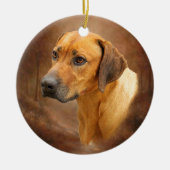 Ridgeback Keramisch Ornament (Voorkant)