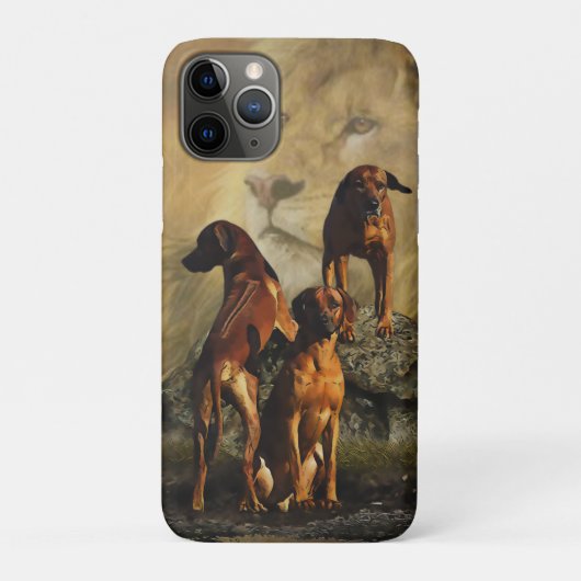 Ridgeback met Rhodezisch Ridgeback met Lion Case-Mate iPhone Case (Achterkant)