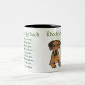 Ridgeback Rhodesian Gifts Tweekleurige Koffiemok (Center)