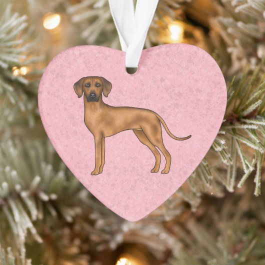 Ridgeback Rhodésien Brun Lion Africain Chien Rose (Arbre)