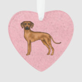 Ridgeback Rhodésien Brun Lion Africain Chien Rose (devant)