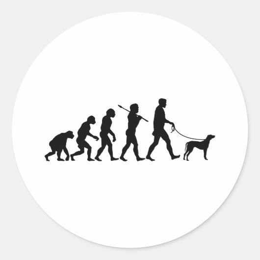 Ridgeback Ronde Sticker (Voorkant)