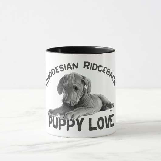 Ridgeback-tekening Rhodesiaans Mok (Midden)