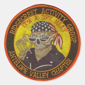 Ridgecrest HOG Logo Ronde Sticker