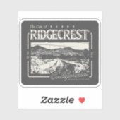 RIDGECREST KERN CALIFORNIA  STICKER (Vel)
