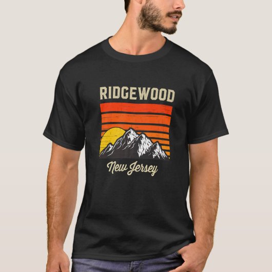 Ridgewood New Jersey Hometown City State USA T-shirt (Voorkant)