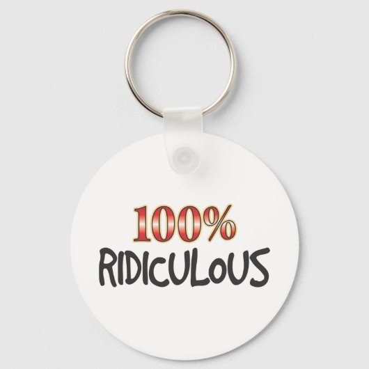 Ridiculeus 100 procent. sleutelhanger (Voorkant)