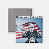Ridin’ avec Biden 2024 Magnet (Recto/Verso)