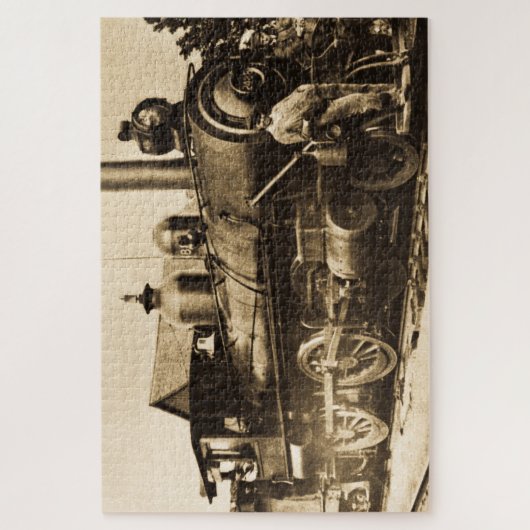 Ridin' dat treinpersoneel voor  spoorwegen legpuzzel (Verticaal)