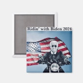 Ridin’ met Biden 2024 Magnet Magneet (Voorkant / Achterkant)