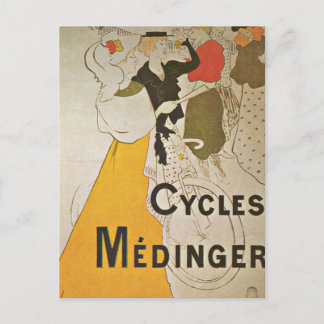 Riding Bicycles in Parijs Frankrijk Briefkaart