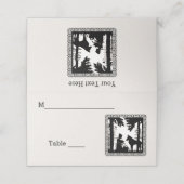 Riding Hood Trees Wolf Fancy Border Black White (Buitenkant ongevouwen)